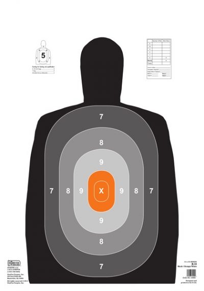 B-34 Black/Orange/White (83040)